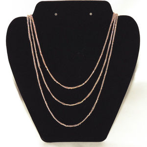 Trifari goldtone stranded necklace
